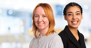Staff Photo of Caroline Towse and Alicia Ayala